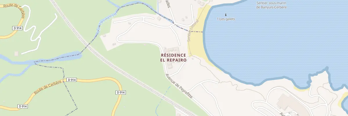 Plan du 9001 Res El Repairo Peyrefite à Cerbère