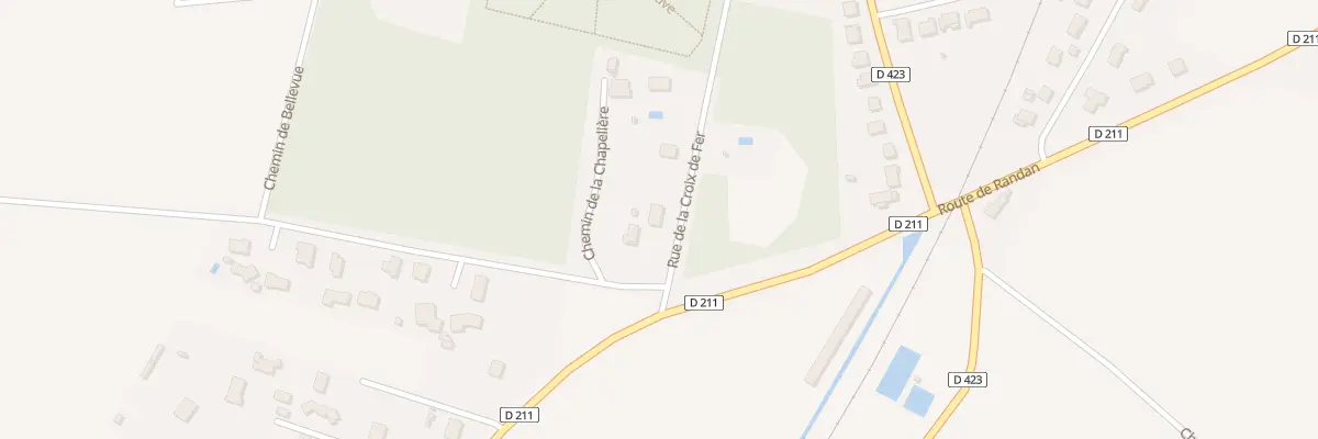 Plan du 12 Rue de la Croix de Fer à Pessat-Villeneuve