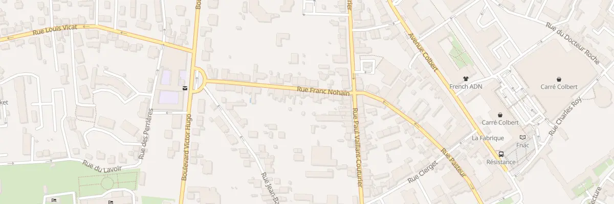 Plan du 9 Rue Franc Nohain à Nevers
