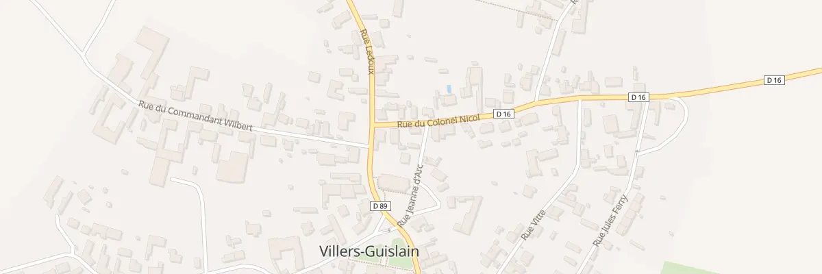 Plan du 2 Rue Jeanne d’Arc à Villers-Guislain