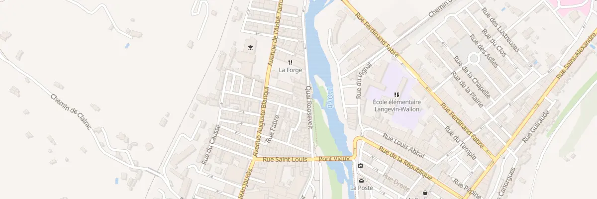 Plan du 9 Quai Roosevelt à Bédarieux