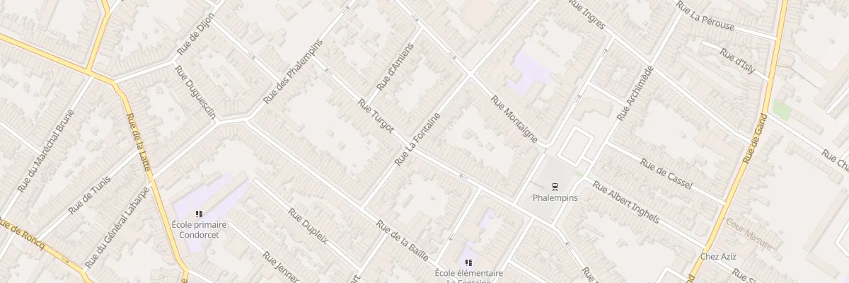 Plan du 34 Rue la Fontaine à Tourcoing