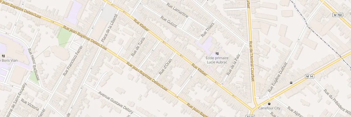 Plan du 89 Rue Kléber à Croix
