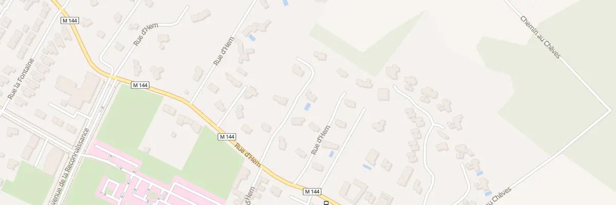 Plan du 76 Rue d’Hem à Villeneuve-d’Ascq