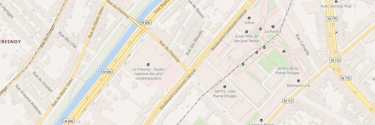 Plan du 134 Bd Constantin Descat à Tourcoing