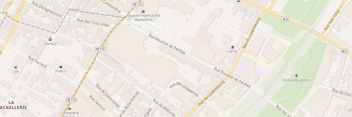 Plan du 81 Rue Boucher de Perthes à Roubaix