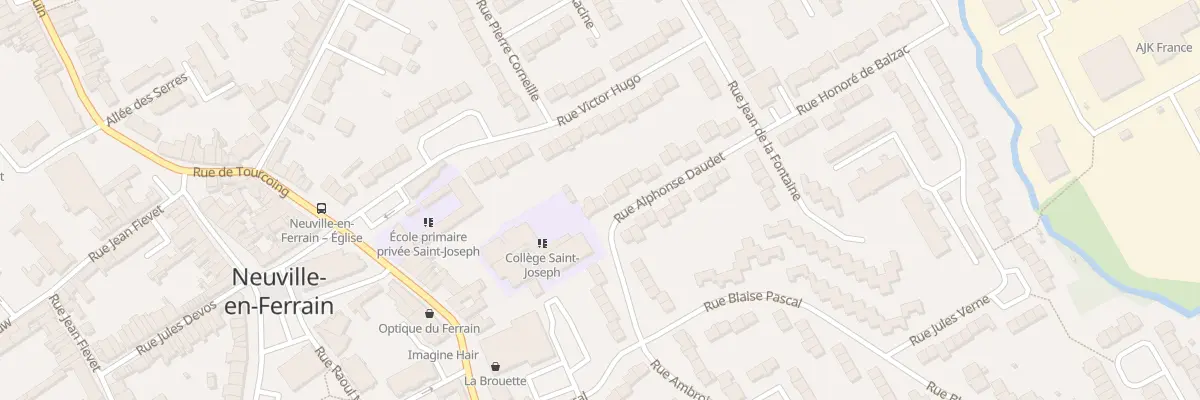 Plan du 19 Rue Alphonse Daudet à Neuville-en-Ferrain