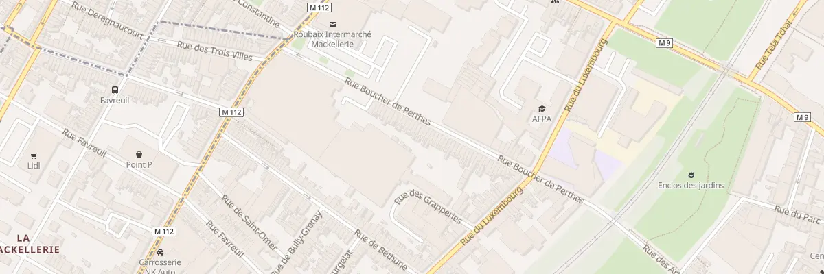 Plan du 79 Rue Boucher de Perthes à Roubaix