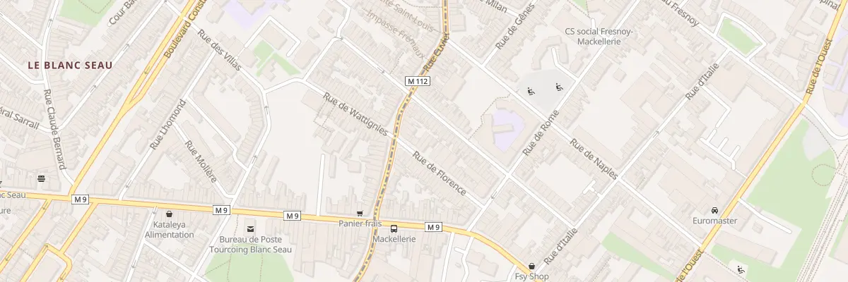 Plan du 28 Rue de Florence à Roubaix