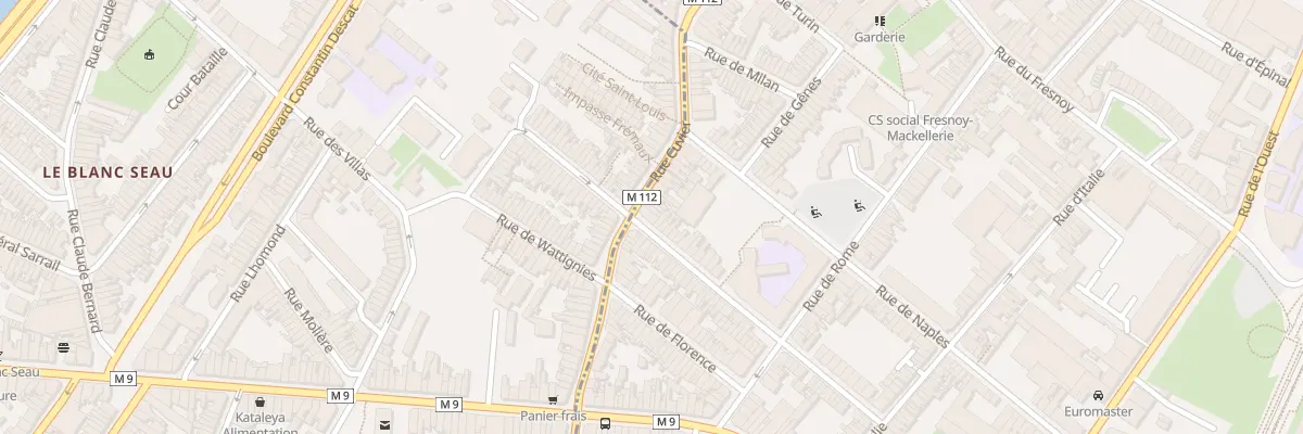 Plan du 30 Rue Cuvier à Roubaix