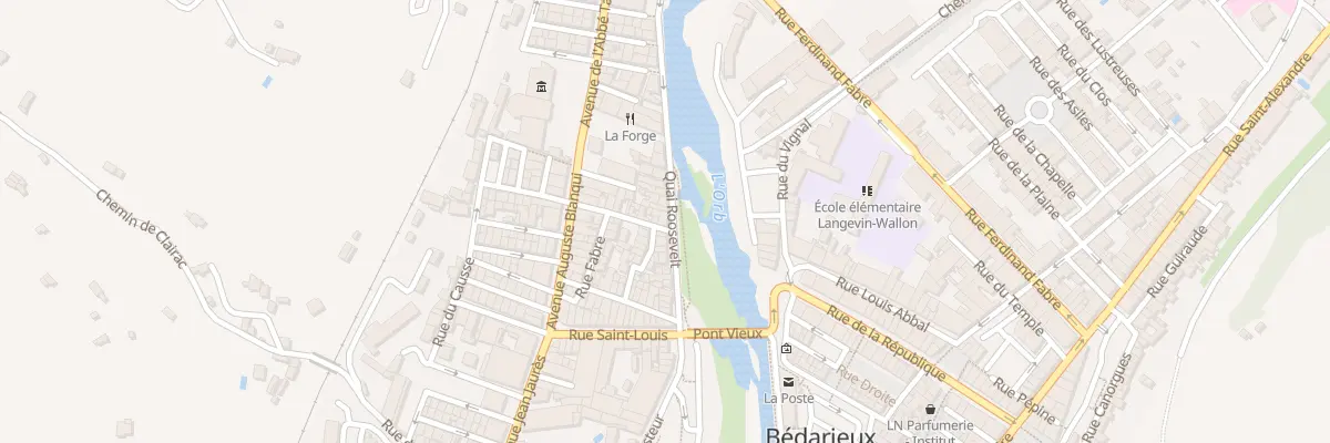 Plan du 13 Quai Roosevelt à Bédarieux