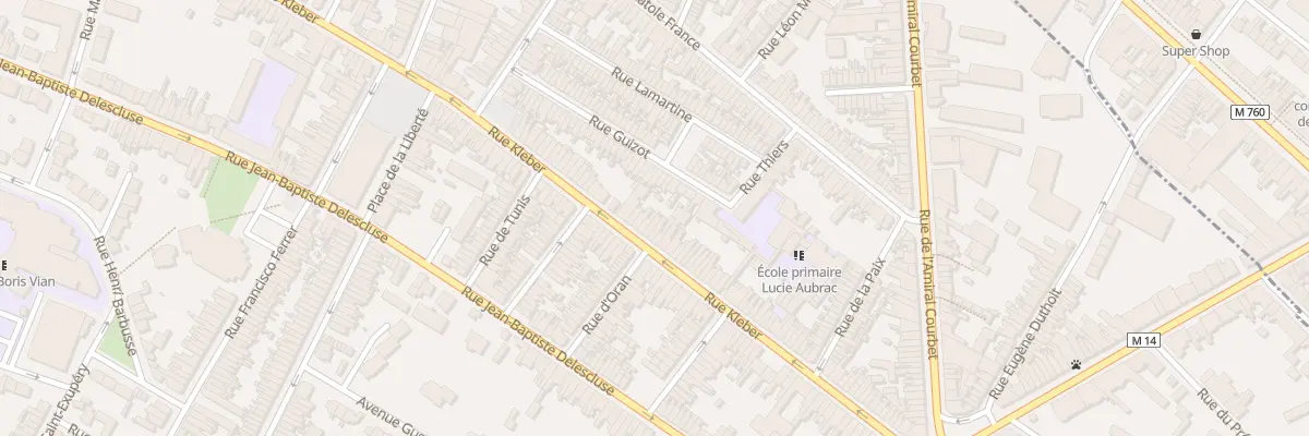 Plan du 94 Rue Kléber à Croix