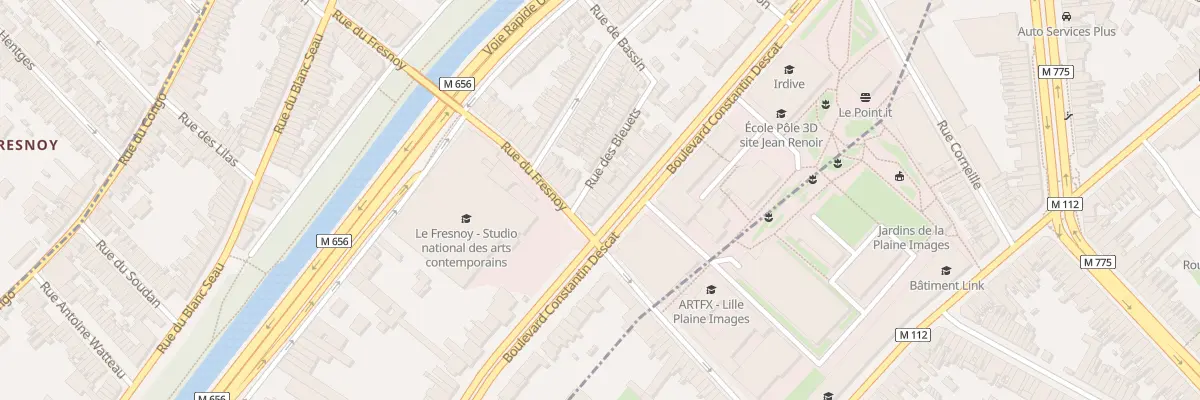 Plan du 130 Bd Constantin Descat à Tourcoing