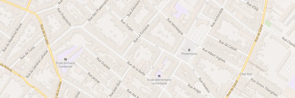 Plan du 21 Rue Turgot à Tourcoing