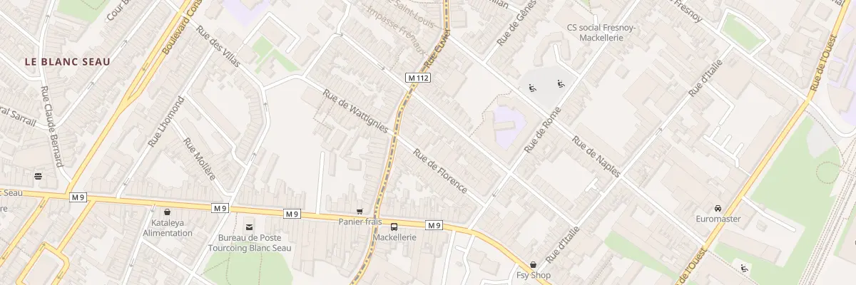 Plan du 26B Rue de Florence à Roubaix