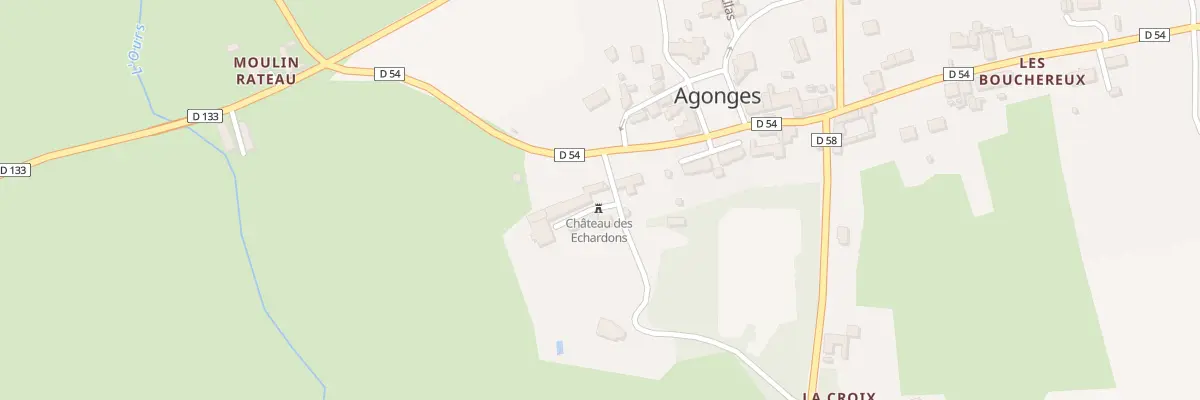 Plan du 2B Grand Rue à Agonges
