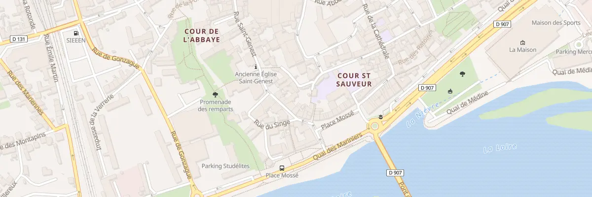 Plan du 13A Rue Saint Genest à Nevers
