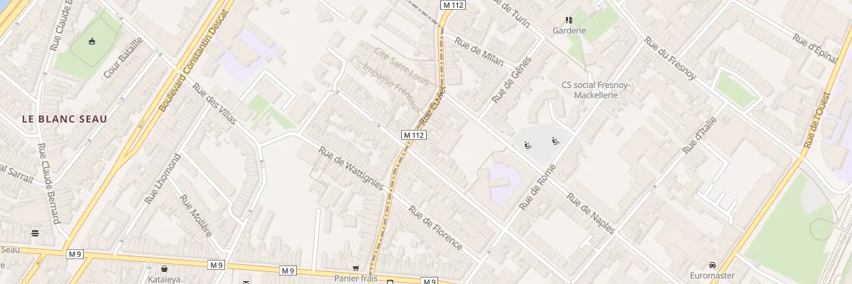 Plan du 34 Rue Cuvier à Roubaix