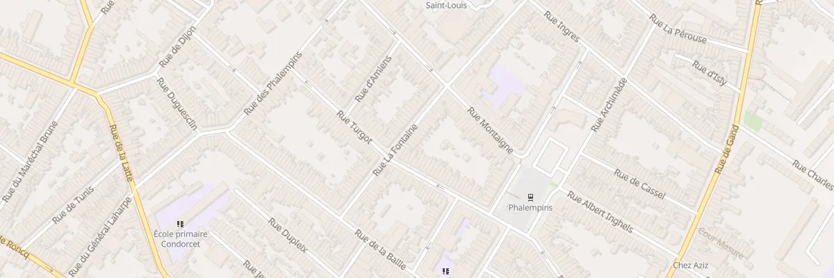 Plan du 40 Rue la Fontaine à Tourcoing