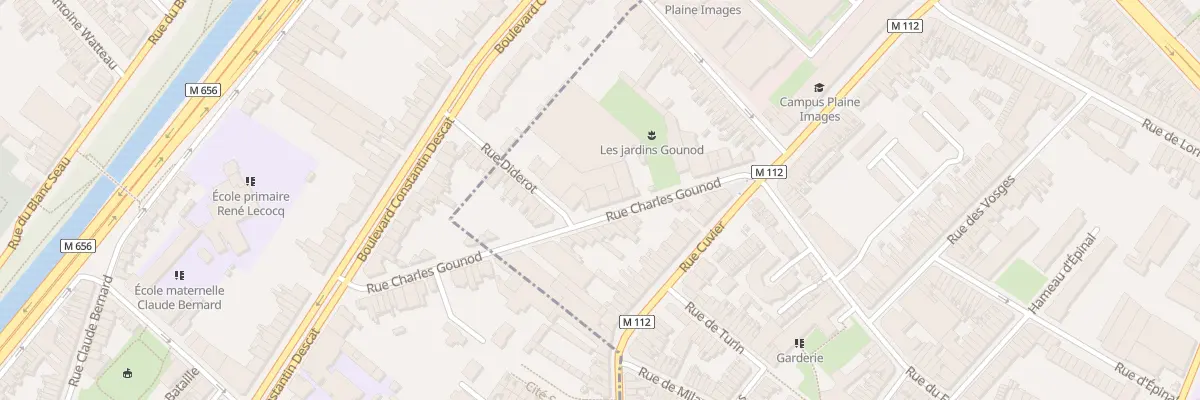 Plan du 48 Rue Charles Gounod à Roubaix