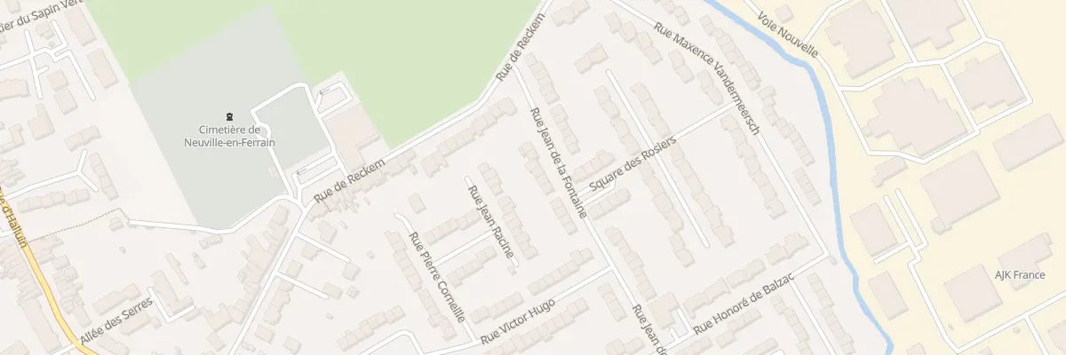Plan du 8 Rue Jean De La Fontaine à Neuville-en-Ferrain