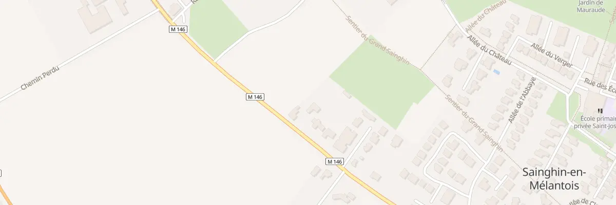 Plan du 2390 Rue de Lille à Sainghin-en-Mélantois