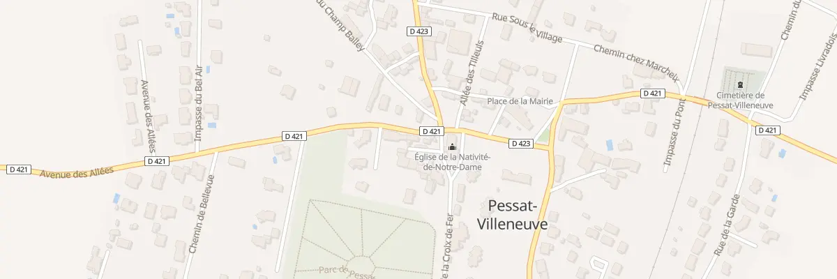 Plan du 2 Imp de l’Eglise à Pessat-Villeneuve