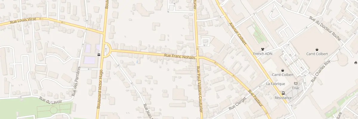 Plan du 5 Rue Franc Nohain à Nevers