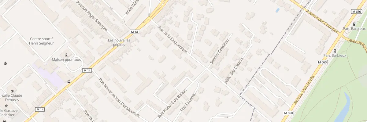 Plan du 6 Rue de la Duquenière à Croix