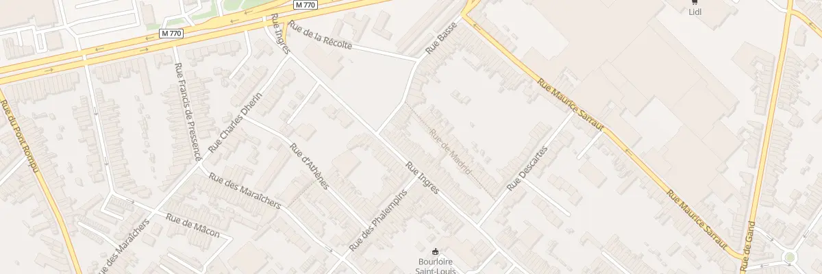 Plan du 184 Rue Ingres à Tourcoing