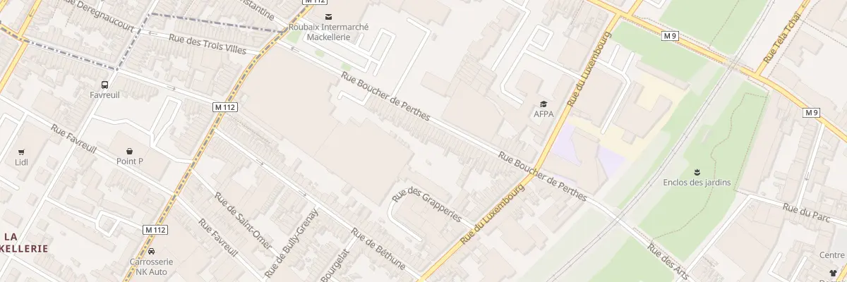 Plan du 71 Rue Boucher de Perthes à Roubaix