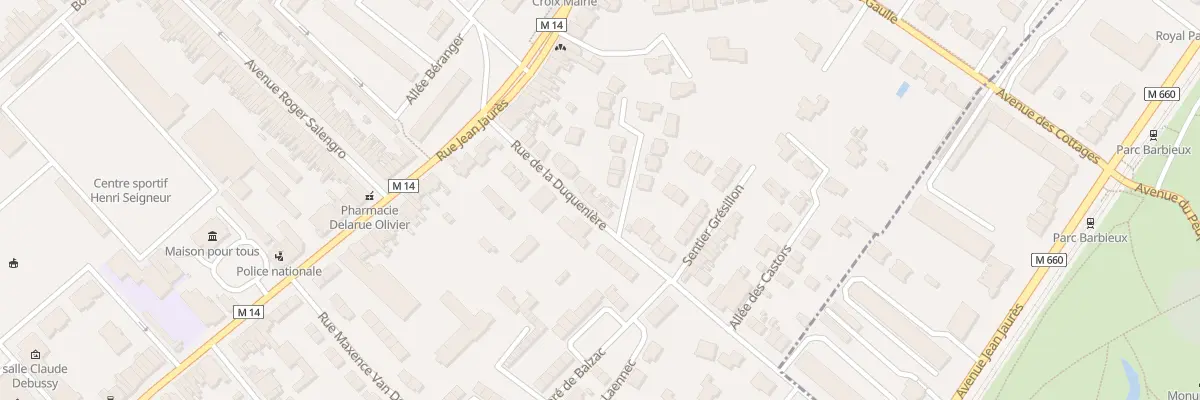 Plan du 17 Rue de la Duquenière à Croix