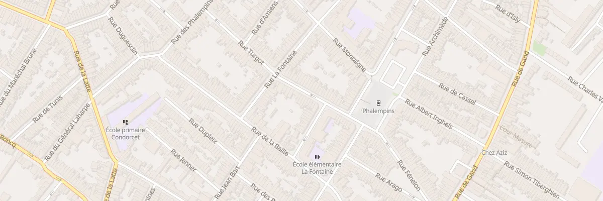 Plan du 17 Rue Turgot à Tourcoing