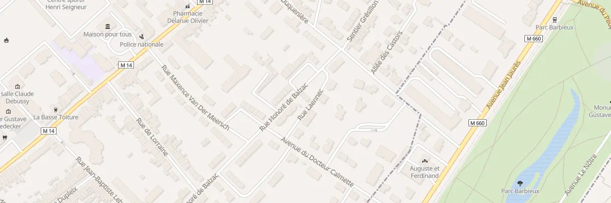 Plan du 34 Rue Honoré De Balzac à Croix
