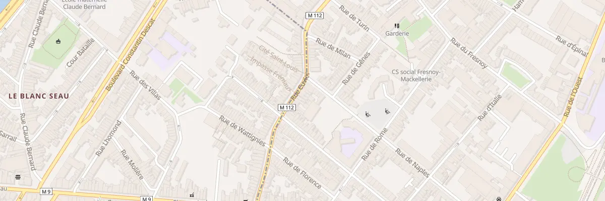 Plan du 42 Rue Cuvier à Roubaix