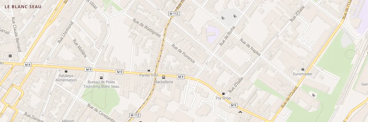 Plan du 15 Rue de Florence à Roubaix