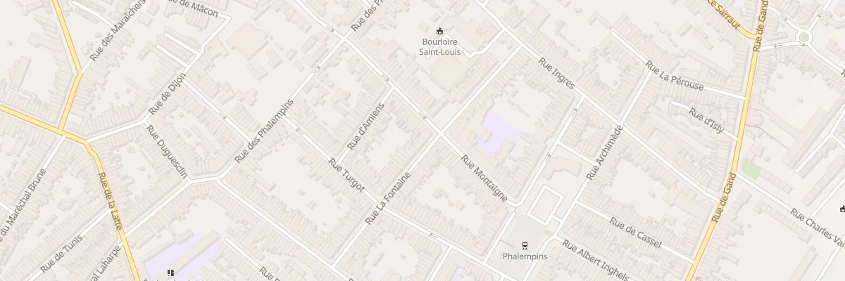 Plan du 55 Rue la Fontaine à Tourcoing
