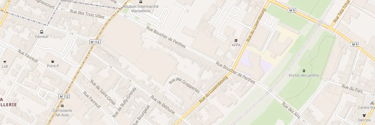 Plan du 63 Rue Boucher de Perthes à Roubaix