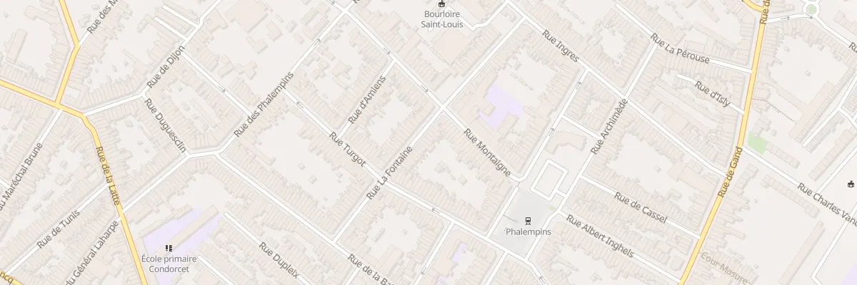 Plan du 52 Rue la Fontaine à Tourcoing