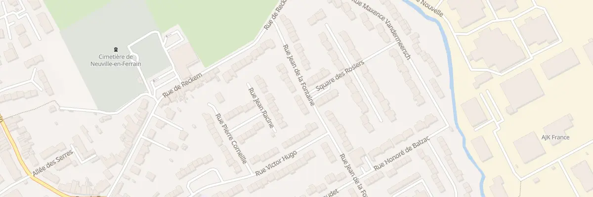 Plan du 14 Rue Jean De La Fontaine à Neuville-en-Ferrain