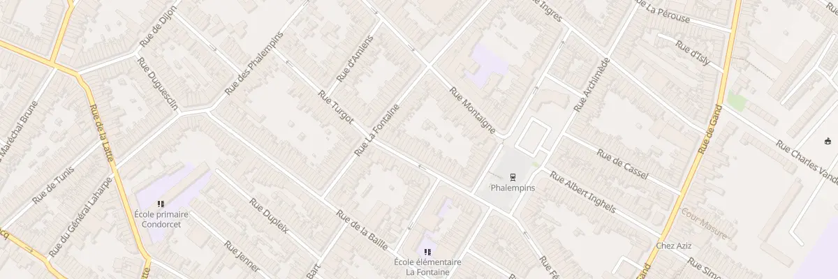 Plan du 30 Rue Turgot à Tourcoing