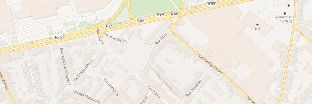 Plan du 26 Rue Basse à Tourcoing