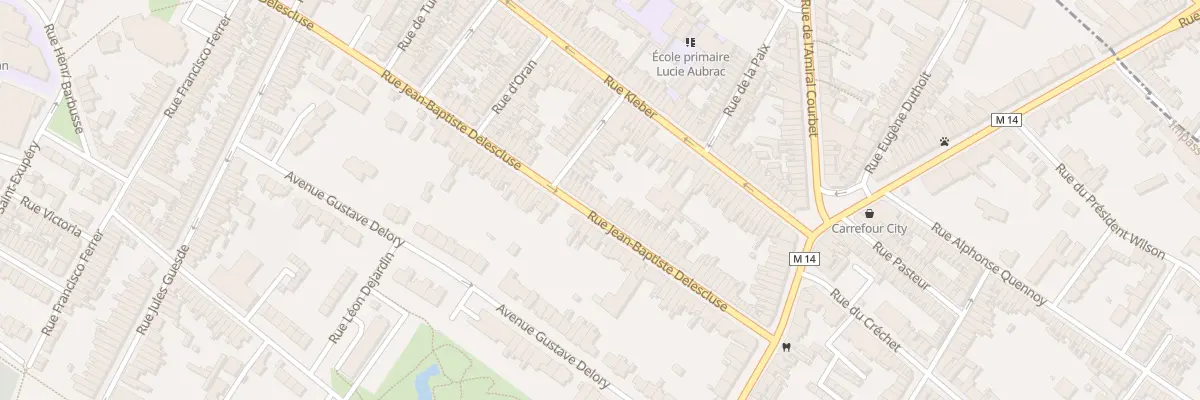 Plan du 62 Rue J B Delescluse à Croix