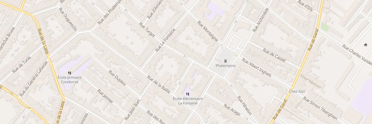 Plan du 7 Rue Turgot à Tourcoing