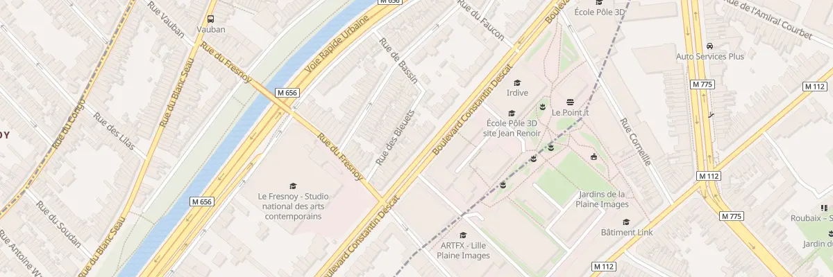 Plan du 112 Bd Constantin Descat à Tourcoing