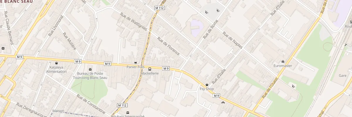 Plan du 5 Rue de Florence à Roubaix