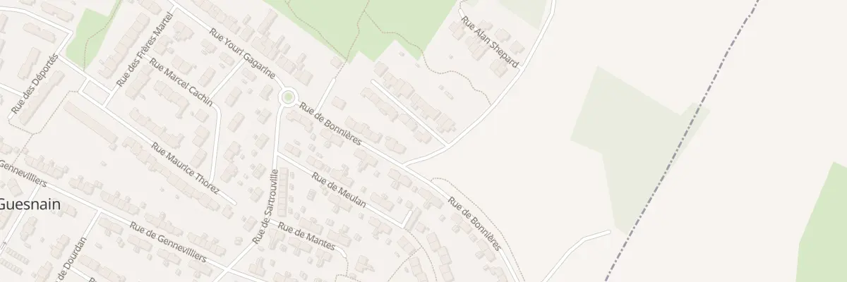 Plan du 25 Rue Valentina Terechkowa à Guesnain