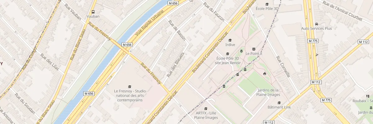 Plan du 110 Bd Constantin Descat à Tourcoing