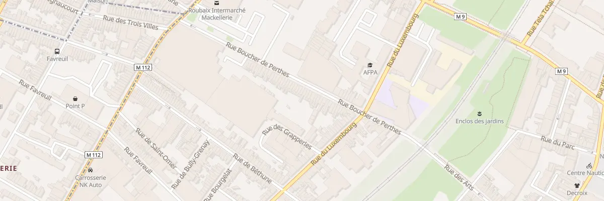 Plan du 57 Rue Boucher de Perthes à Roubaix