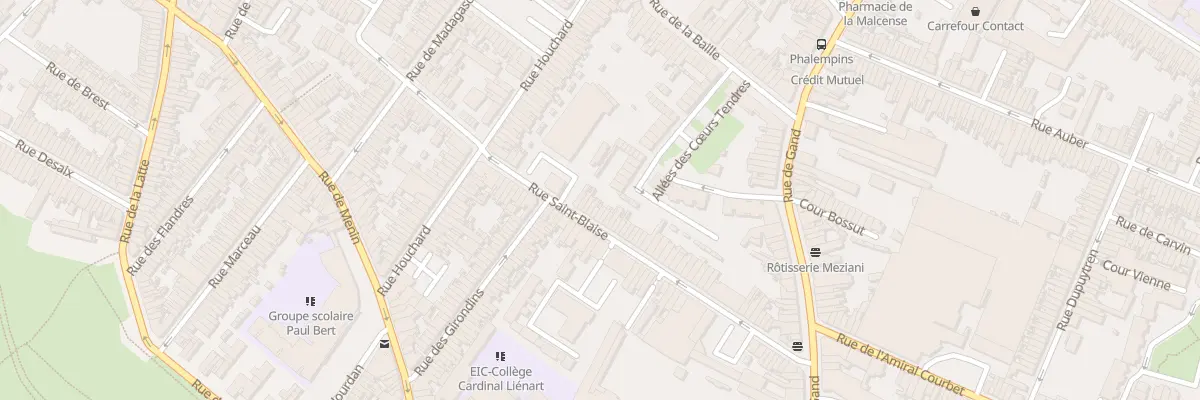 Plan du 70 Rue Saint Blaise à Tourcoing
